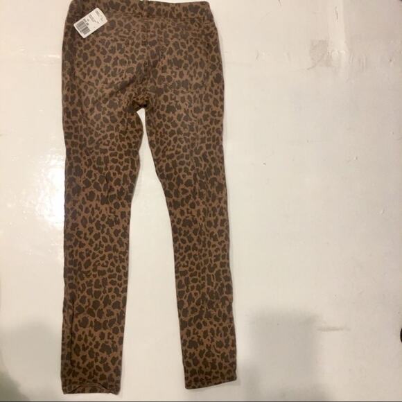 NWT Y2K LEOPARD ANIMAL PRINT JEANS 24 - Picture 1 of 6